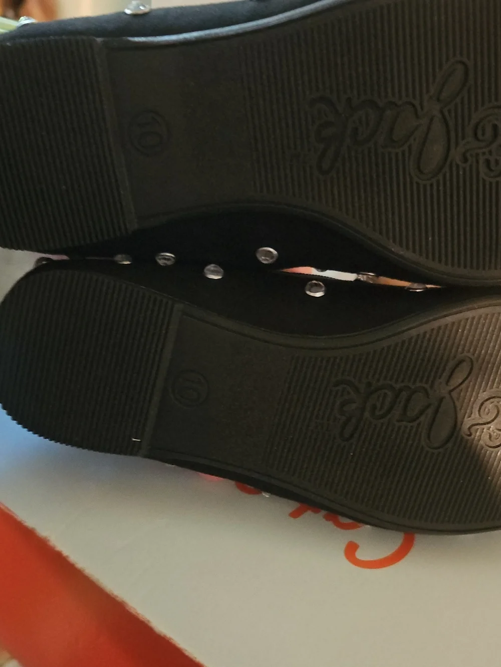 Cat & Jack Little Girls Trina Flats: Black: New In Box: Size 10